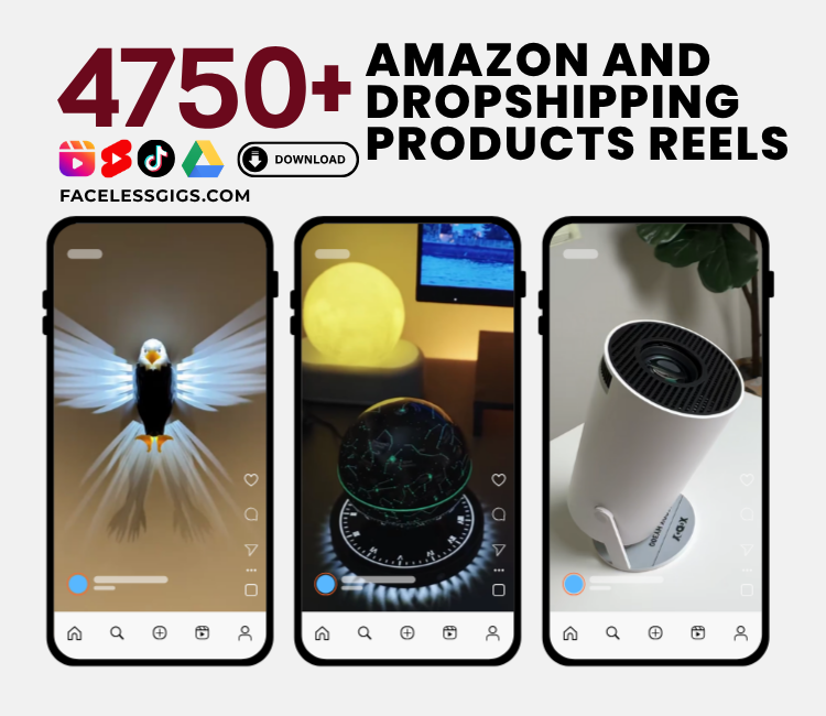Amazon and Dropshipping Products Reels