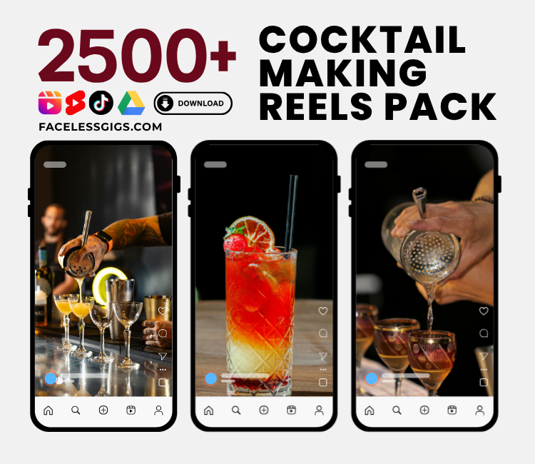 Cocktail Making Reels Pack
