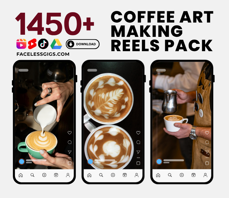 Coffee Art Making Reels Pack