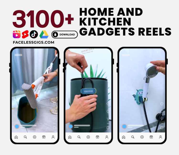 3100+ Home and Kitchen Gadgets Reels Pack Download