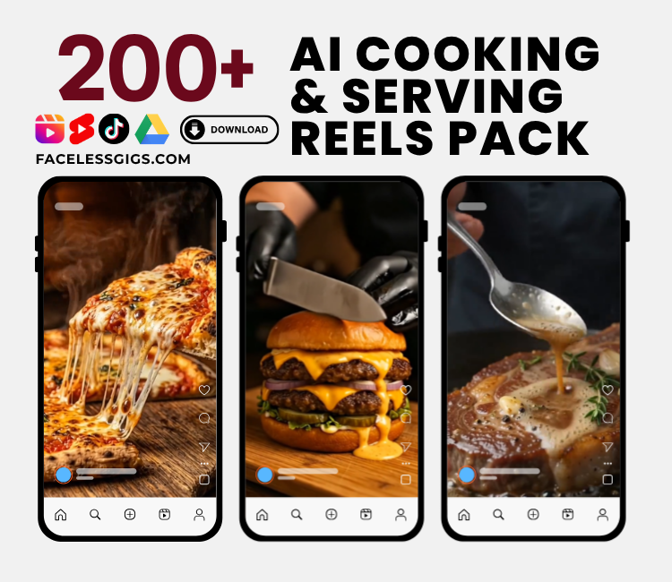 AI Cooking & Serving Reels Pack