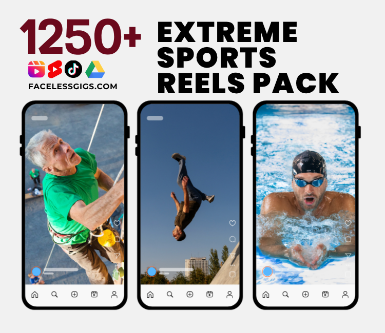 1250+ Extreme Sports Reels Pack Download