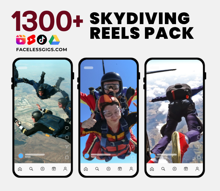 1300+ Skydiving Reels Pack Download